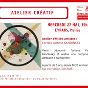 Atelier créatif avec la micro folie à Eyrans