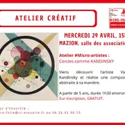 Atelier créatif avec la micro folie à Mazion