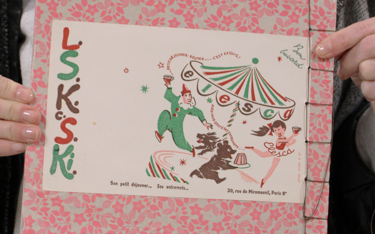 Photographie d'un carnet conçu lors de l'atelier.