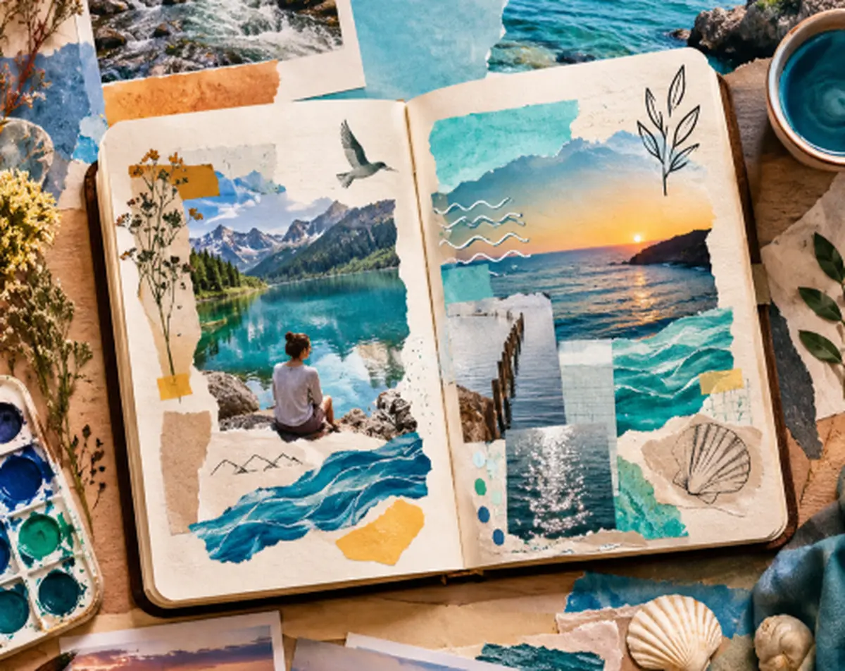 Atelier créatif carnet de voyage sensoriel