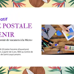 Atelier créatif : carte postale souvenir