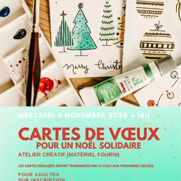 Atelier créatif : cartes de vœux