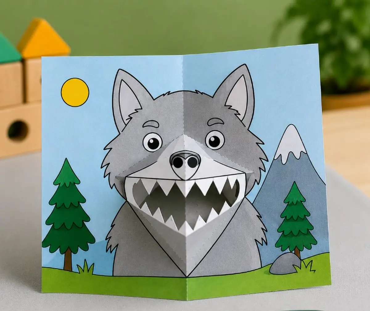 Atelier créatif : Création de cartes pop-up : animaux de la forêt
