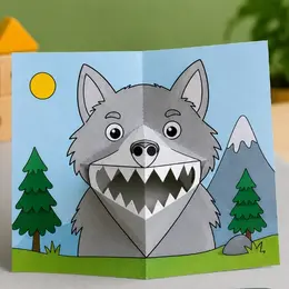 Atelier créatif : Création de cartes pop-up : animaux de la forêt