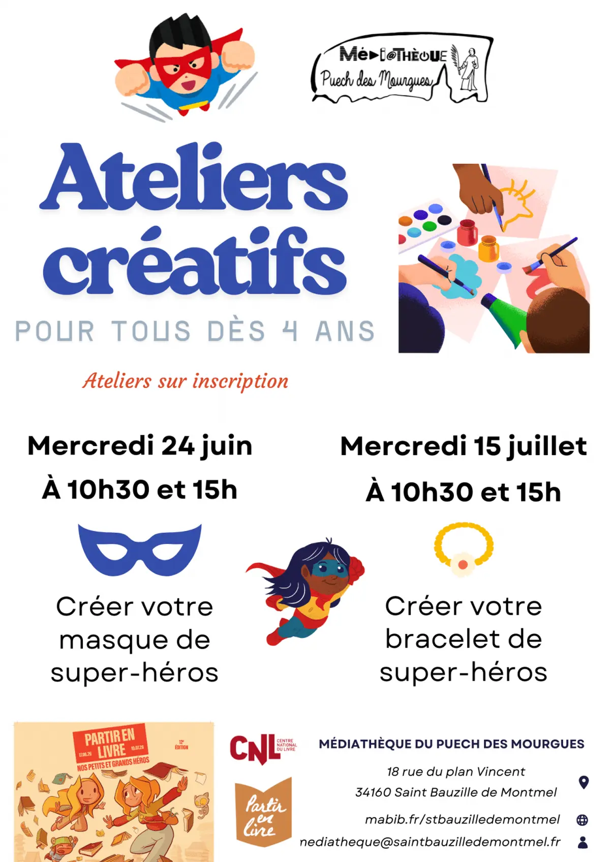 Atelier créatif : Créer votre bracelet de super-héros