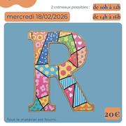 Atelier créatif : Customise ton Initiale en carton à Baudreix