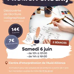 Atelier créatif : découverte de l'écriture calligraphique