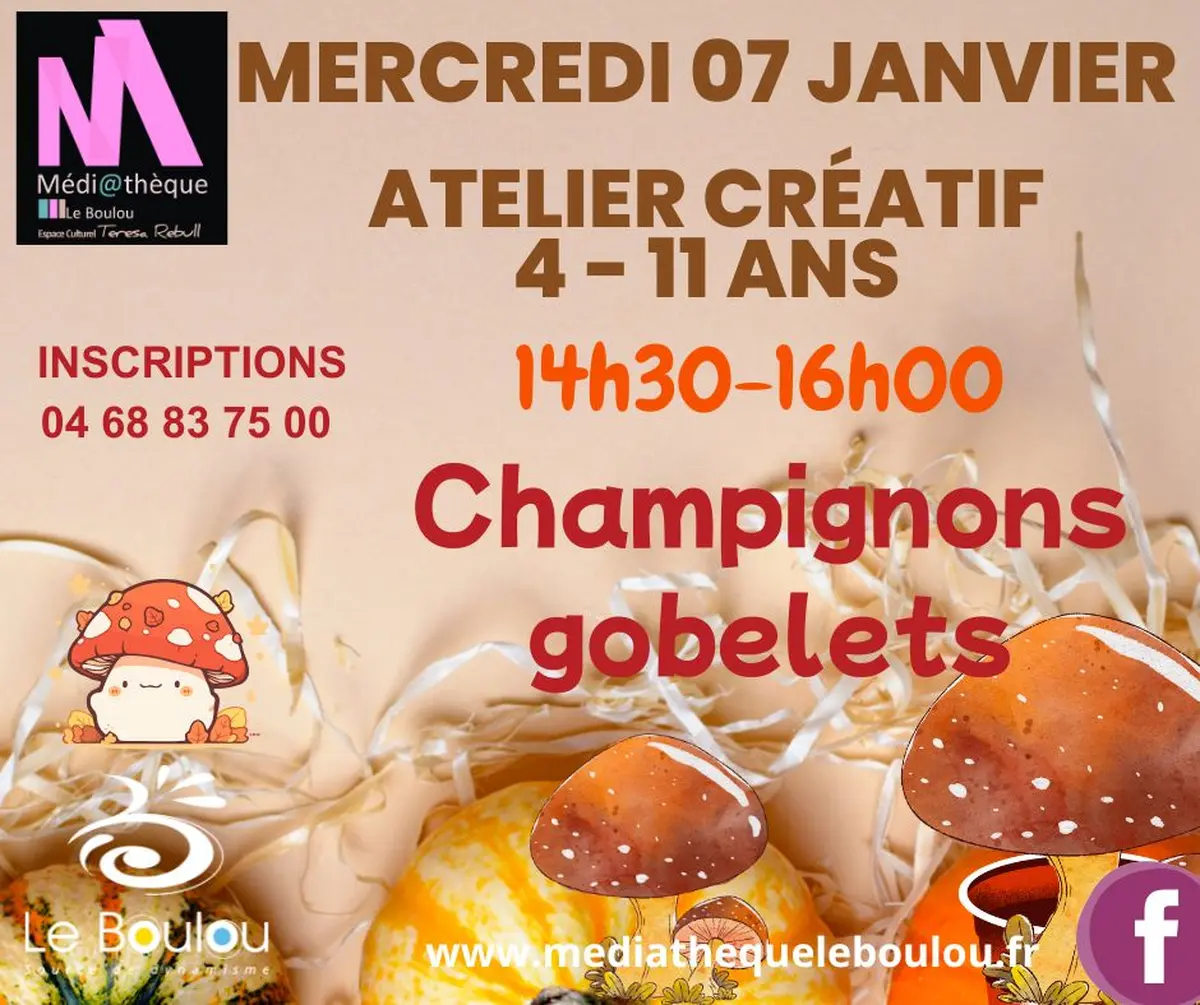 Atelier Créatif écoresponsable « Champignons Gobelets »