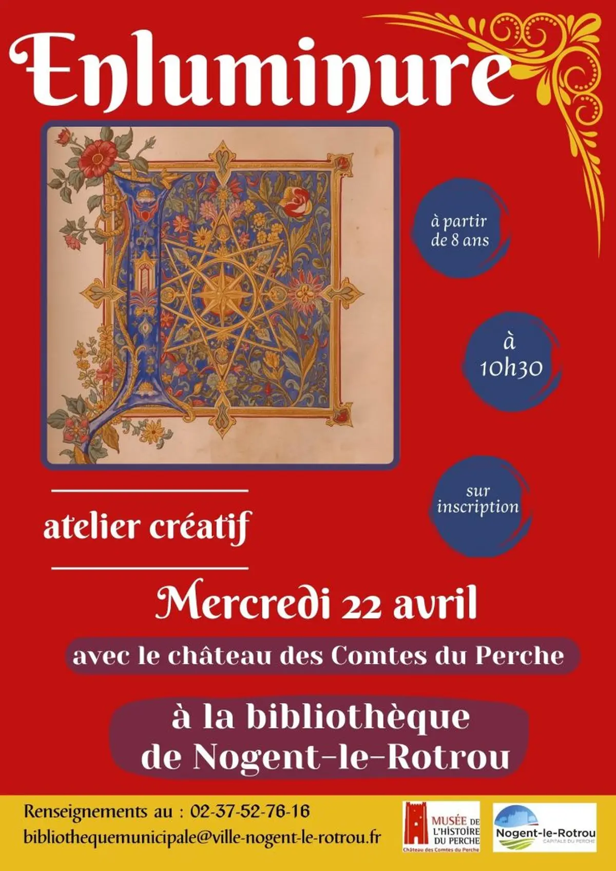 Atelier créatif - Enluminure