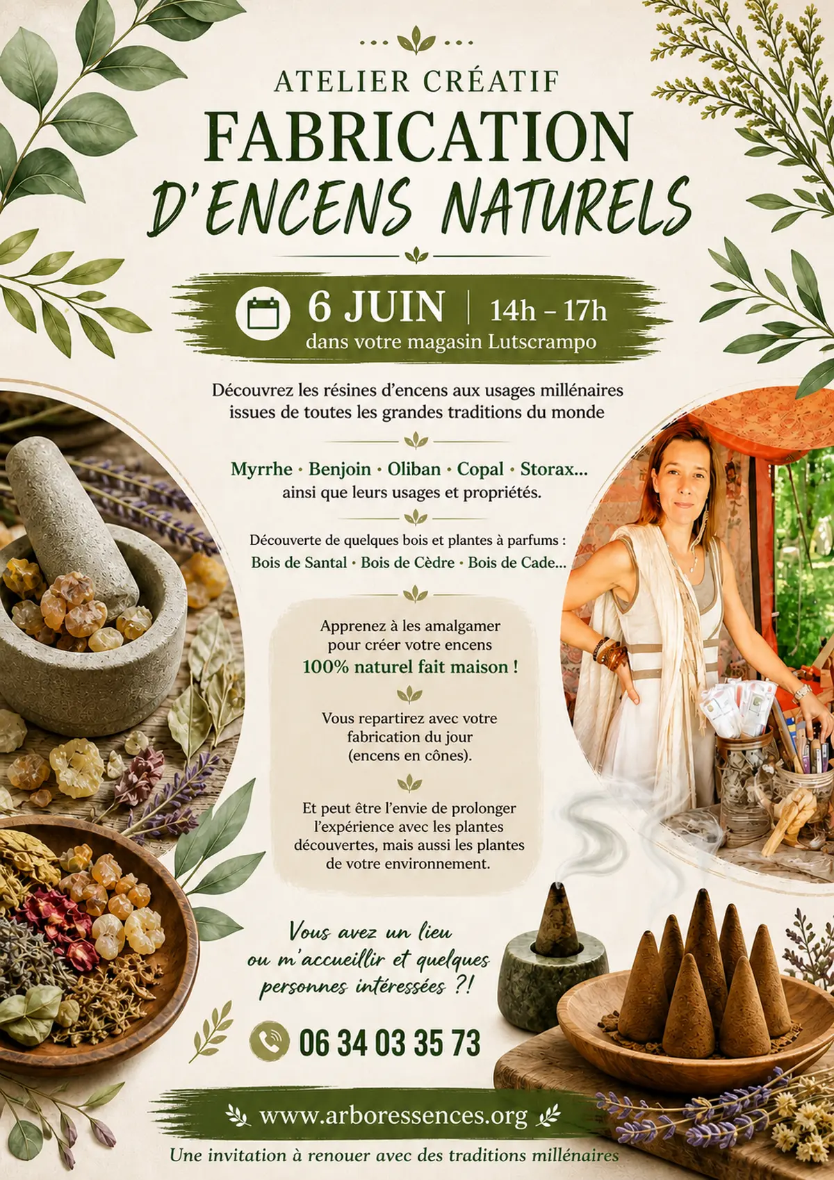 Atelier Créatif Fabrication Encens