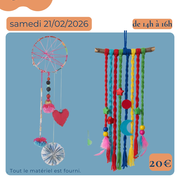 Atelier créatif Fabrique ton attrape rêve