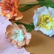 Atelier créatif : fleurs en papier crépon
