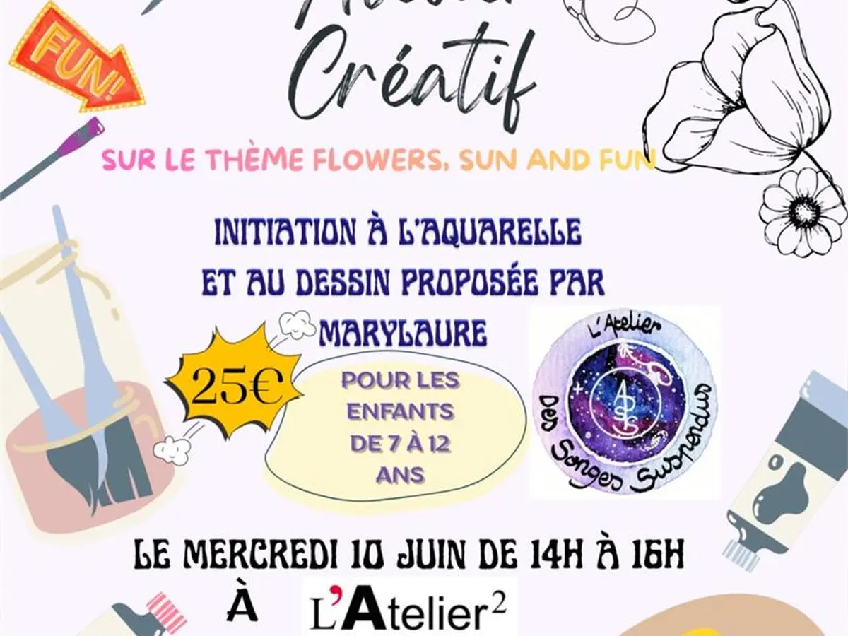 Atelier créatif 'Flowers, sun and fun'