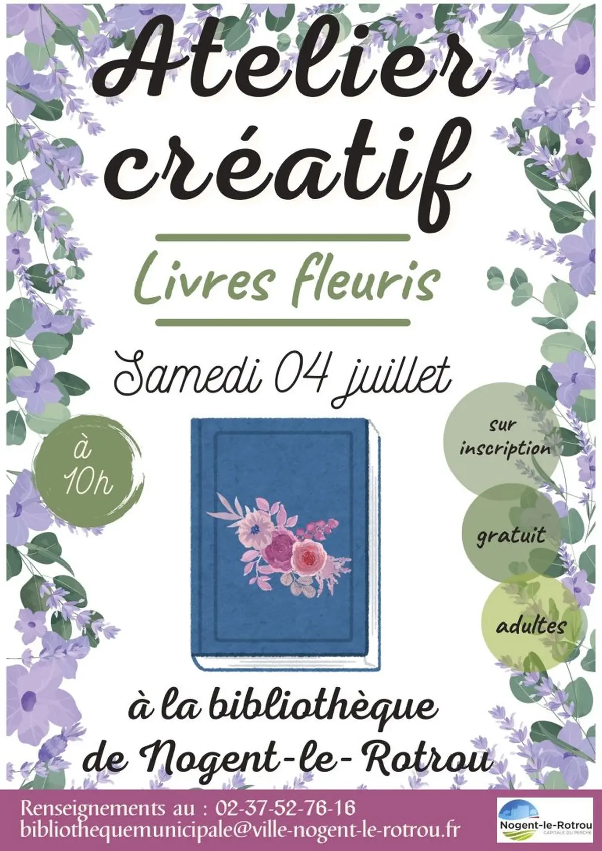 Atelier créatif I Livres fleuris