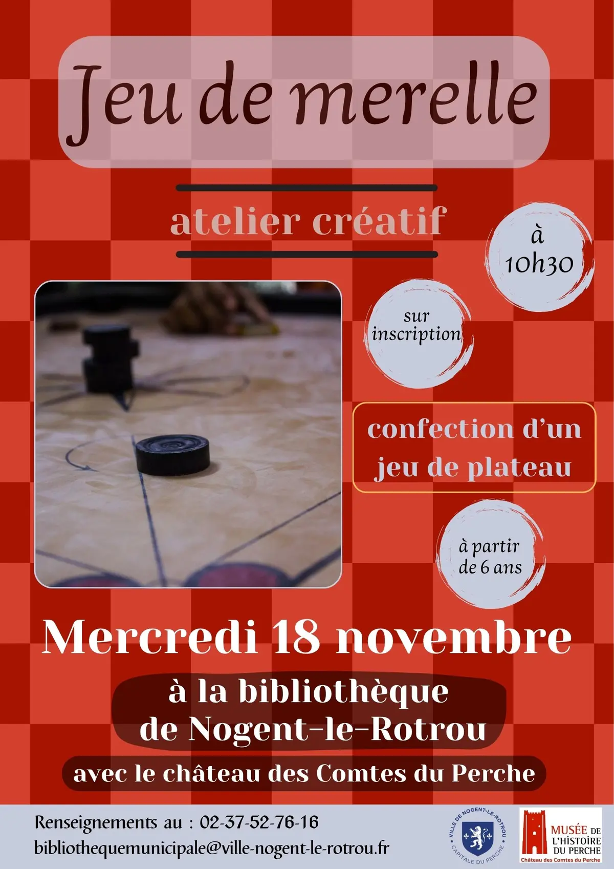 Atelier créatif - Jeu de merelle