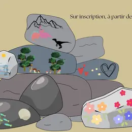 Atelier créatif Les petits mondes sur galets