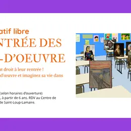 Atelier créatif libre : la rentrée des chefs-d'oeuvre