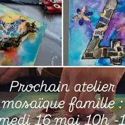 Atelier créatif mosaïque en famille