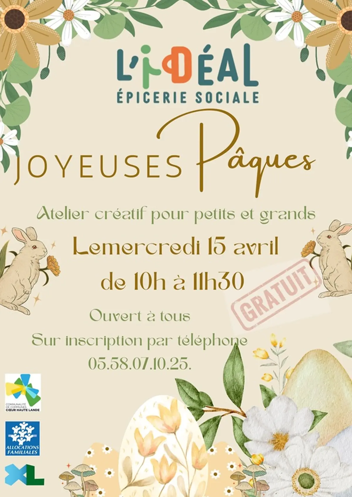 Atelier créatif Pâques