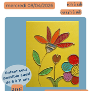 Atelier créatif Parent/Enfant : Tableau floral