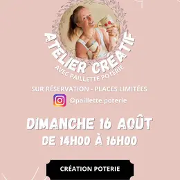 Atelier créatif poterie avec Morgane
