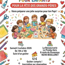 Atelier créatif pour enfants pour la fête des grands-pères