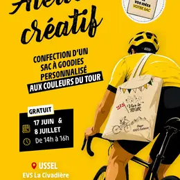 Atelier créatif  spécial Tour de France sac à goodies