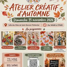 Atelier créatif sur le thème de l'automne