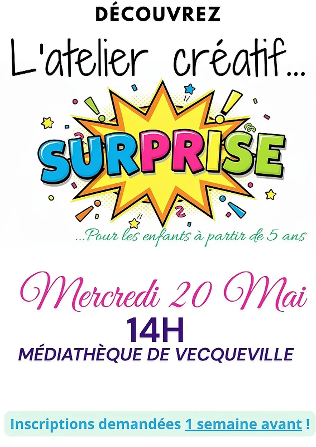 Atelier créatif surprise