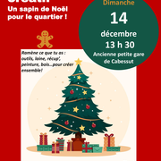 Atelier créatif Un sapin de Noël pour le quartier !
