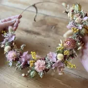 Atelier création couronne en fleurs séchées à Mouvaux (59)