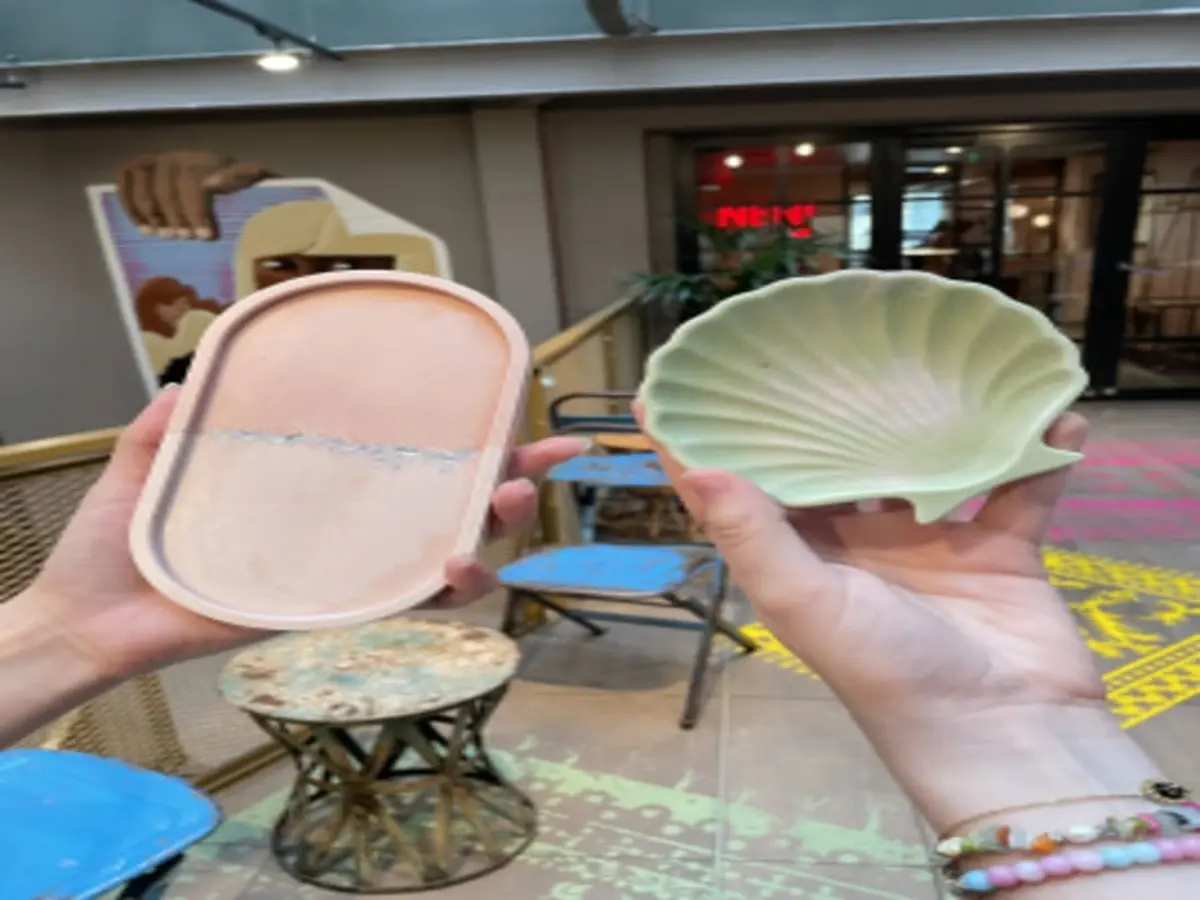 Atelier création d'objets en Jesmonite à Paris 10ème