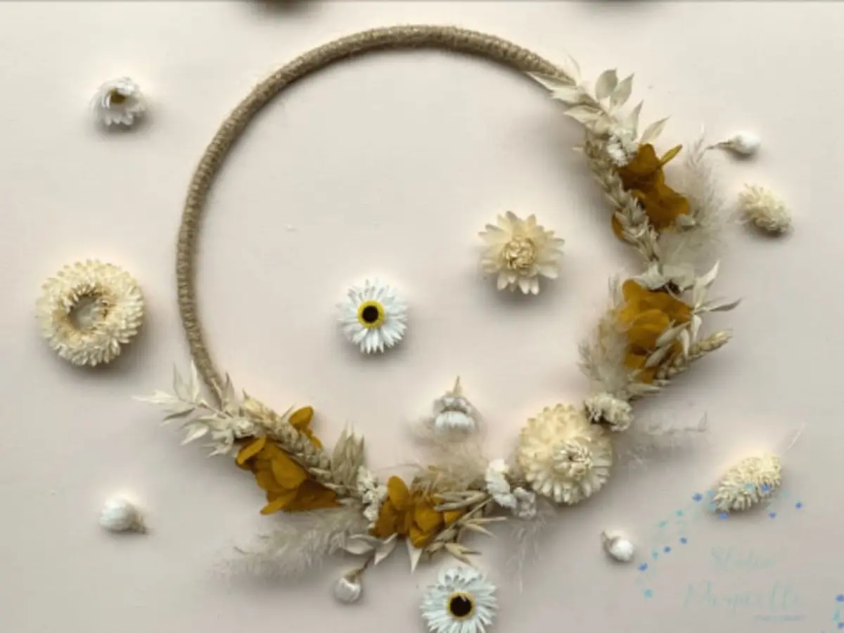 Atelier création d'un accessoire en fleurs séchées à Lille (59)