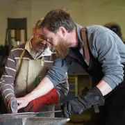 Atelier création d'un couteau brut de forge à Perruel (27)