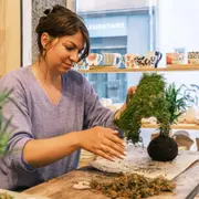 Atelier création d'un kokedama à Grenoble (38)