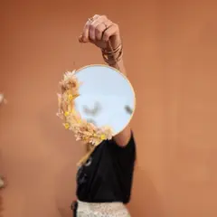 Atelier création d'un miroir fleuri à Mouvaux (59)