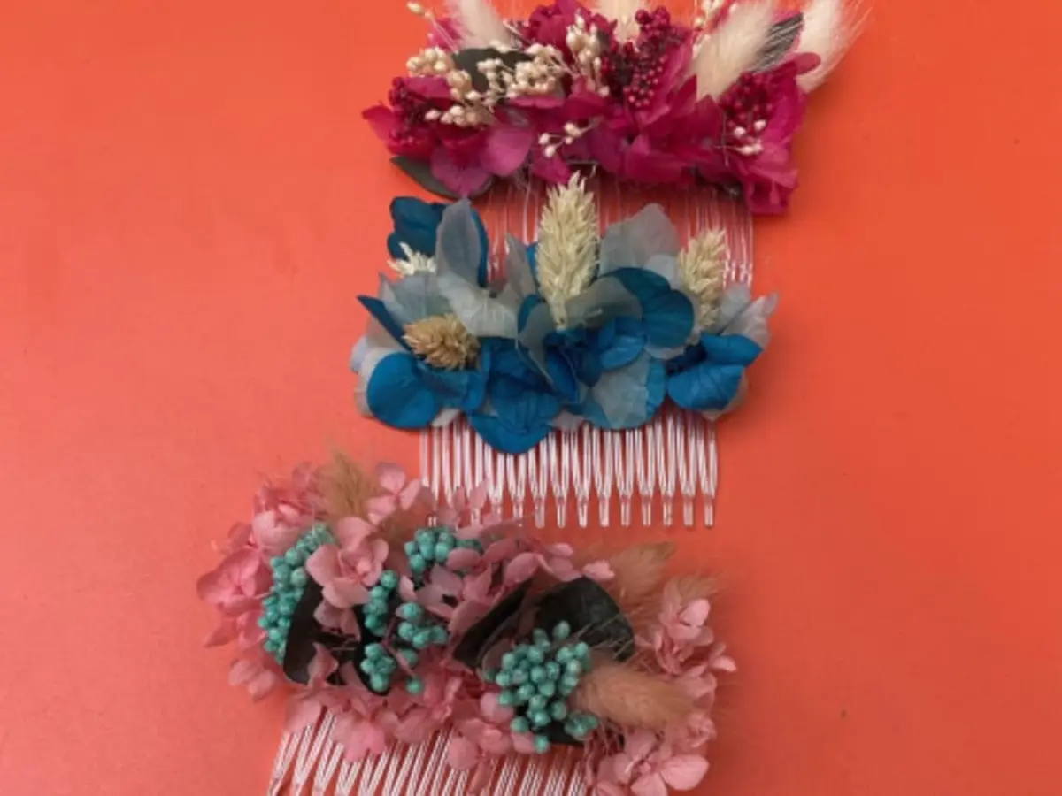 Atelier cr&eacute;ation d'un peigne en fleurs &agrave; Bordeaux (33)