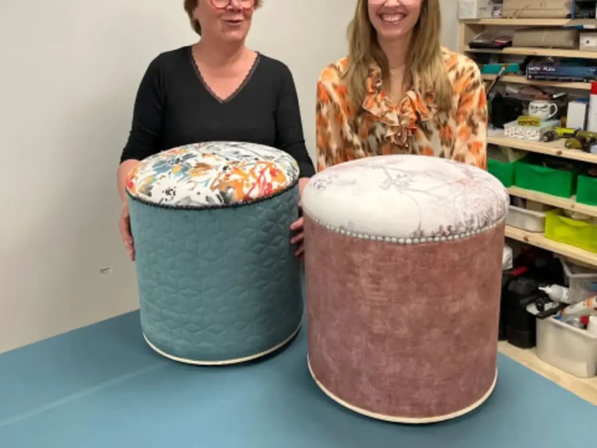 Atelier création d'un pouf près de Dijon (21)