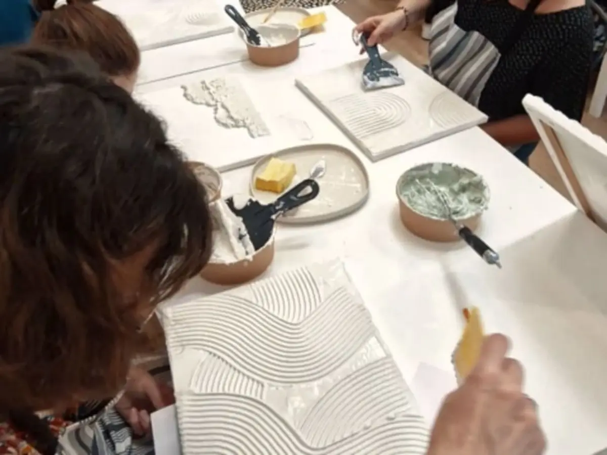 Atelier création d'un tableau texturé près de Toulouse (31)