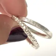 Atelier création d'une bague texturée en argent massif à Lyon