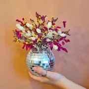 Atelier création d'une boule à facettes fleurie à Mouvaux (59)