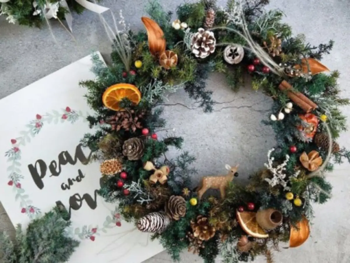 Atelier création d'une couronne de Noël à Paris 1er