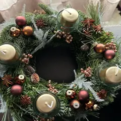 Atelier création d'une couronne de Noël à Pontoise (95)