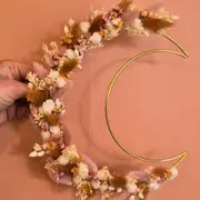 Atelier création d'une lune fleurie à Mouvaux (59)