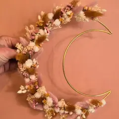 Atelier création d'une lune fleurie à Mouvaux (59)