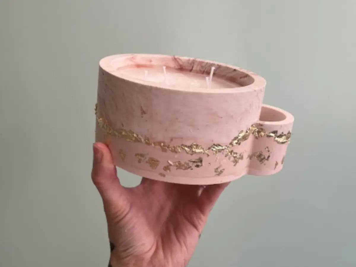 Atelier création de bougie en jesmonite à Bourges (18)