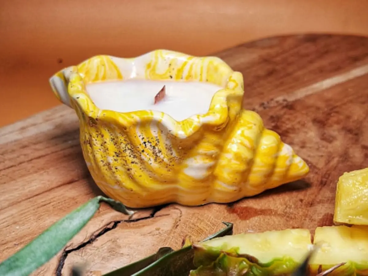 Atelier création de bougies parfumées en jesmonite à Paris 20ème