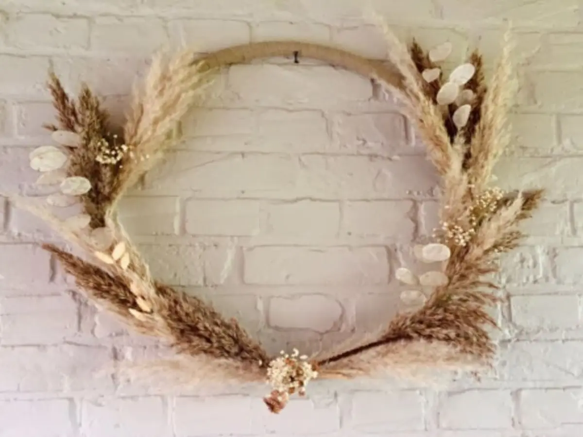 Atelier création de couronne de fleurs séchées à Bondues (59)