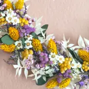 Atelier création de couronne en fleurs séchées à Mouvaux (59)