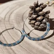 Atelier création de Créoles en perles tissées à Nantes (44)